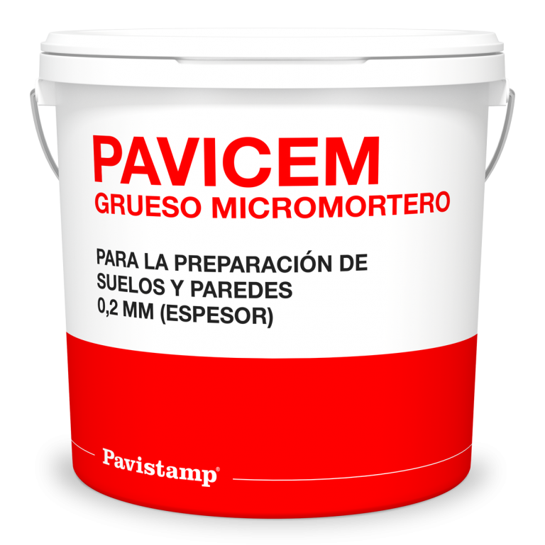 pavicem grueso micromortero